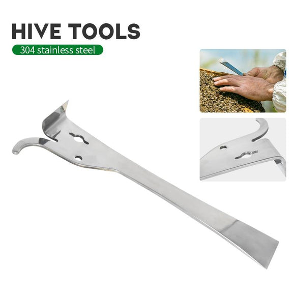 Multifunction Bee Tools Stainless Steel Thumb Type Bee Honey Knife Bee Hive Scraper Beekeeping Bee Scraper Cut