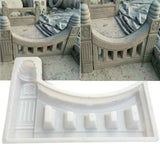 61x41x6cm Decor Garden Pool Building Concrete Mold Fence Hollow Plastic Brick Mould White Antique Courtyard Lawn Cement Mold