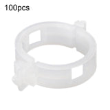 50/100Pcs Clear Hanging Plastic Vegetables Plant Vine Gardening Tool Clips Clamp